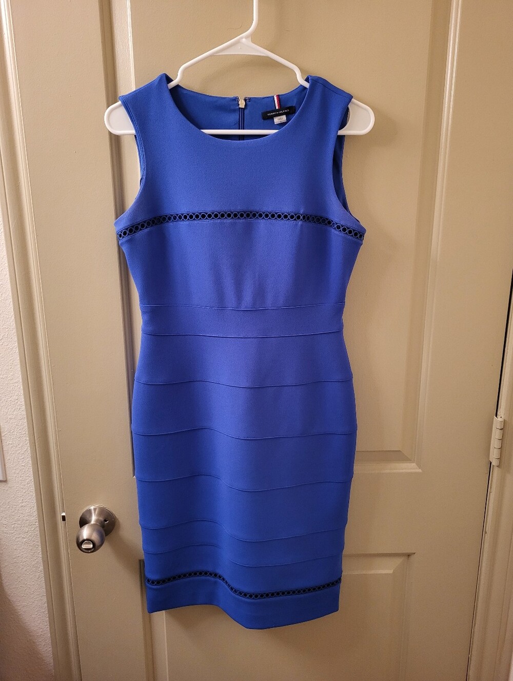 Tommy Hilfiger Cobalt Blue Sleeveless Sheath Dress
